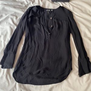 J crew black blouse